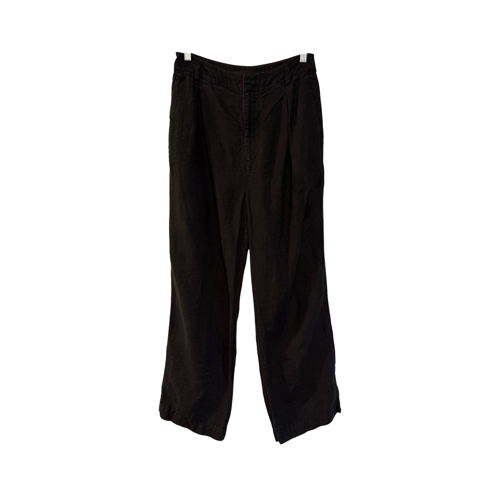 Jenni Kayne 2 Wide Leg Kyle Pants 100% Linen High Rise Pleated Casual Luxury - Picture 2 of 10